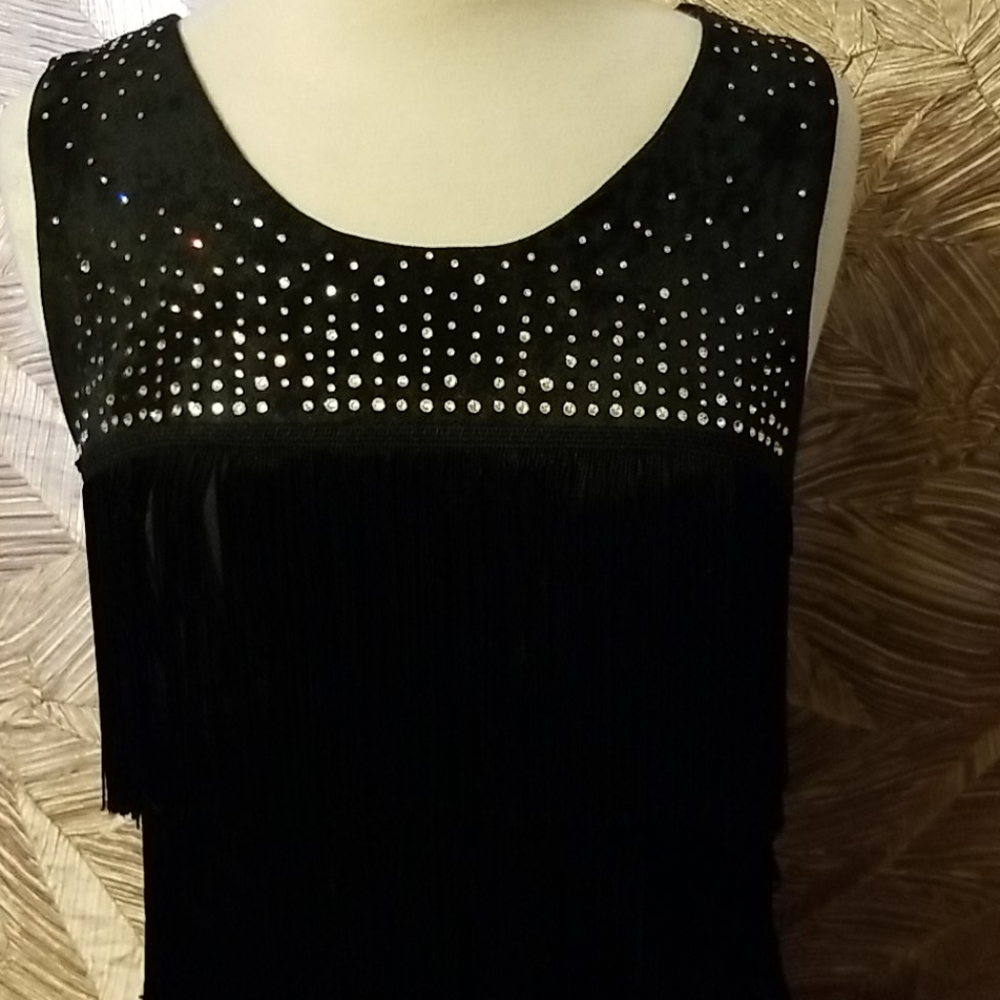 Unbranded flapper dress black